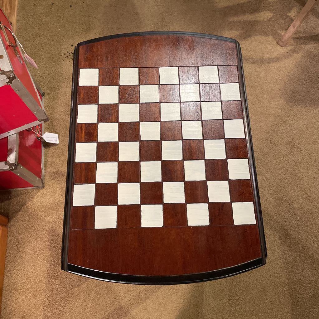 Drop Leaf Checkers Side Table C SIDE TABLES