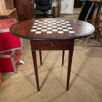 Drop Leaf Checkers Side Table C SIDE TABLES