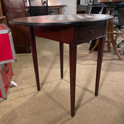 Drop Leaf Checkers Side Table C SIDE TABLES
