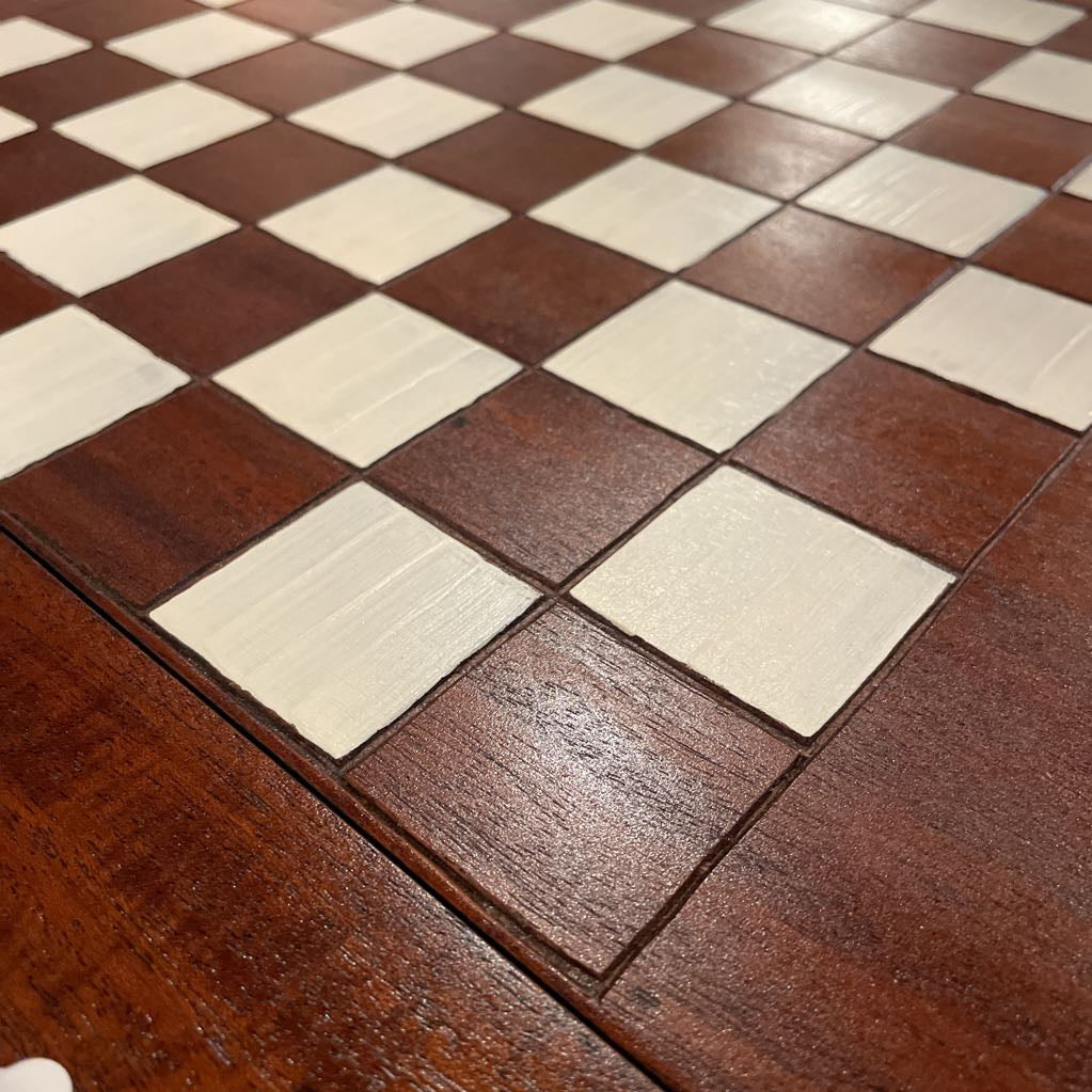 Drop Leaf Checkers Side Table C SIDE TABLES