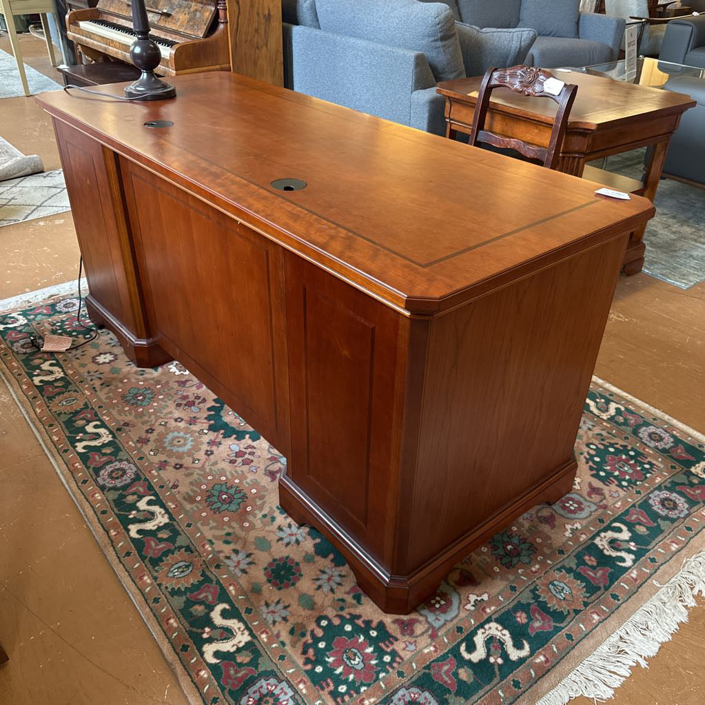 Desk W/ Cable Management And Locking Drawers