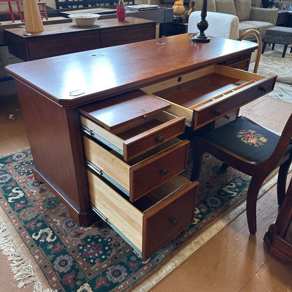 Desk W/ Cable Management And Locking Drawers