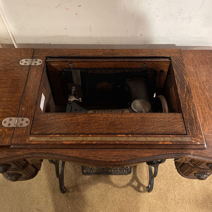 Antique Oak Daytonia Sewing Machine