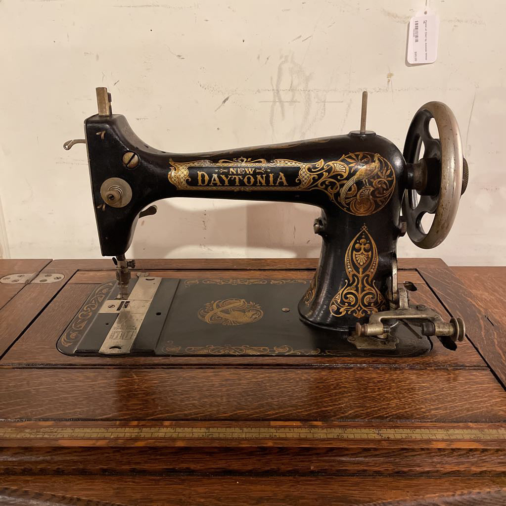 Antique Oak Daytonia Sewing Machine