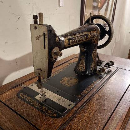 Antique Oak Daytonia Sewing Machine