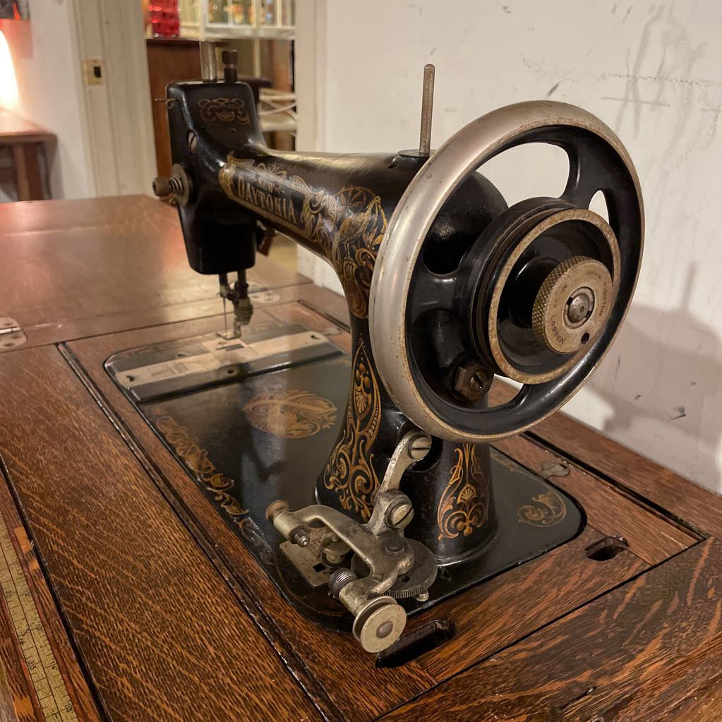 Antique Oak Daytonia Sewing Machine