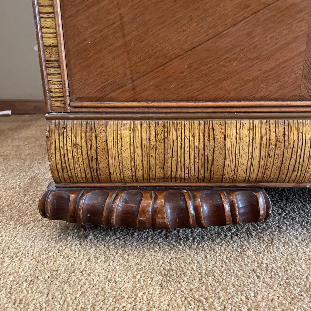 Art Deco 4 Drawer Waterfall Armoire