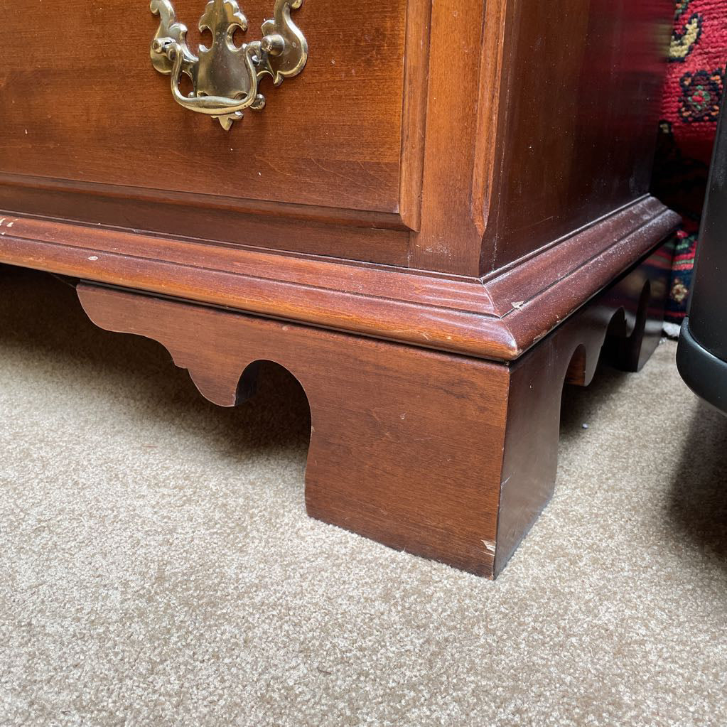 Sumter Cabinet Co. 8 Drawer Lowboy Dresser w/ Tri Fold Mirror