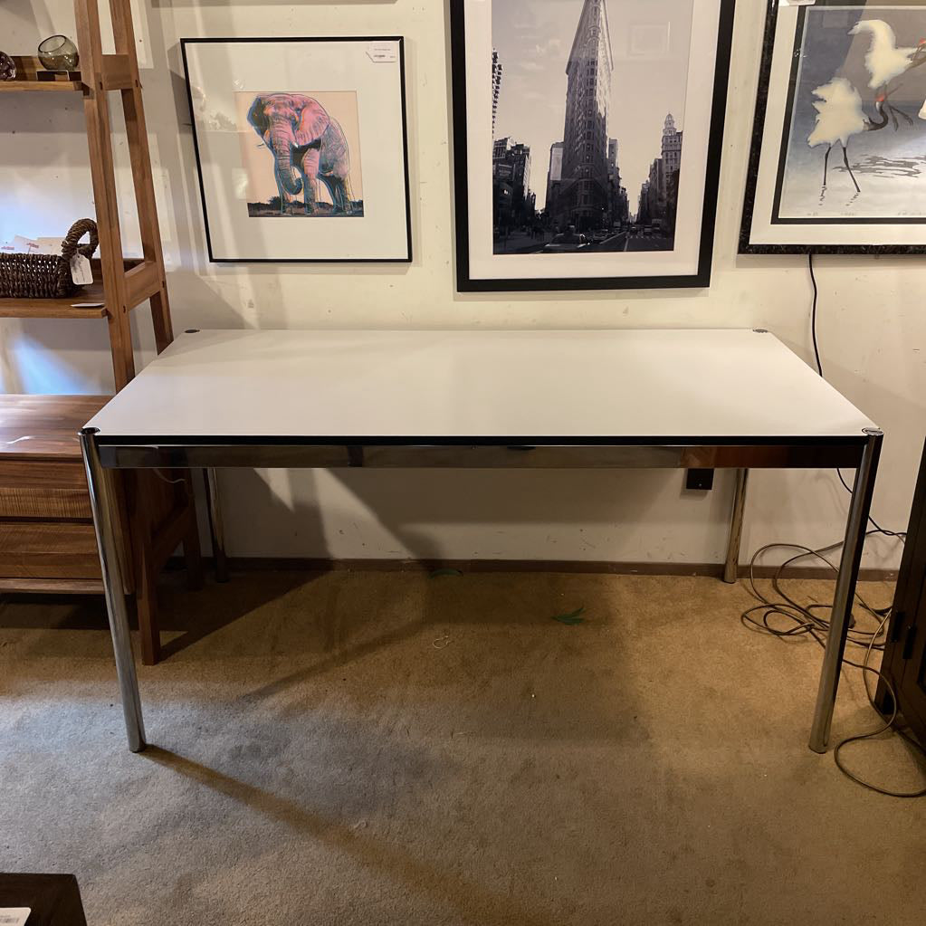 USM Haller Work Table w/ Chrome Legs C DESKS