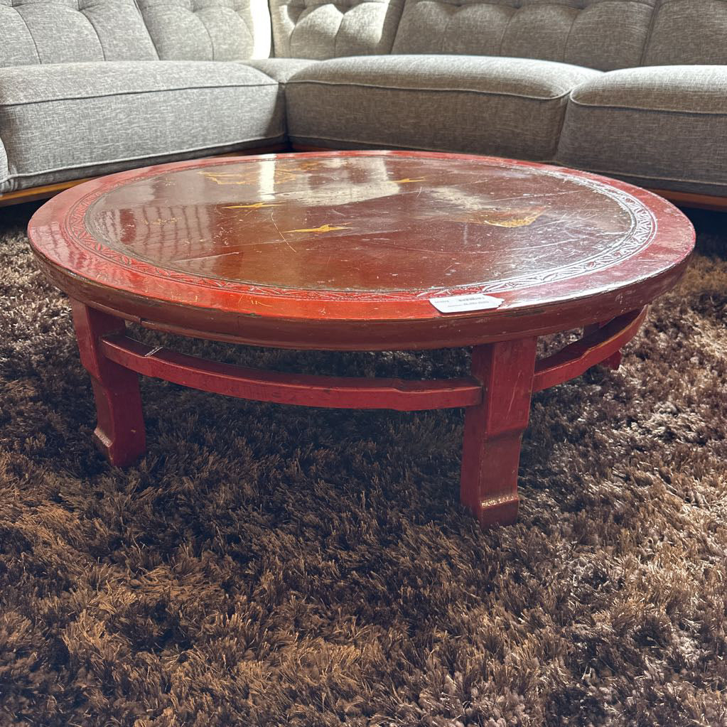 Antique Japanese Lacquered Coffee Table
