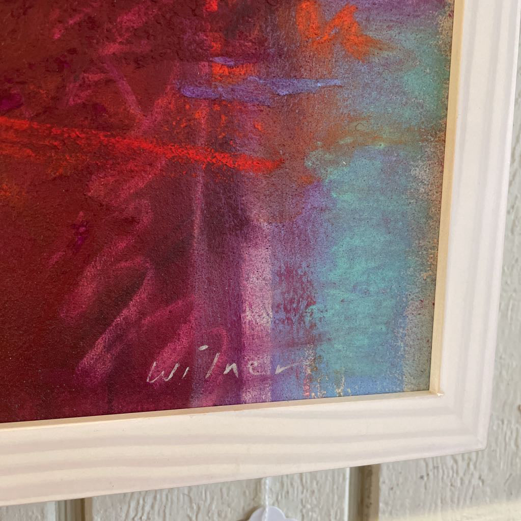 Lady in Red Amanda Wilner Pastel Artwork ART