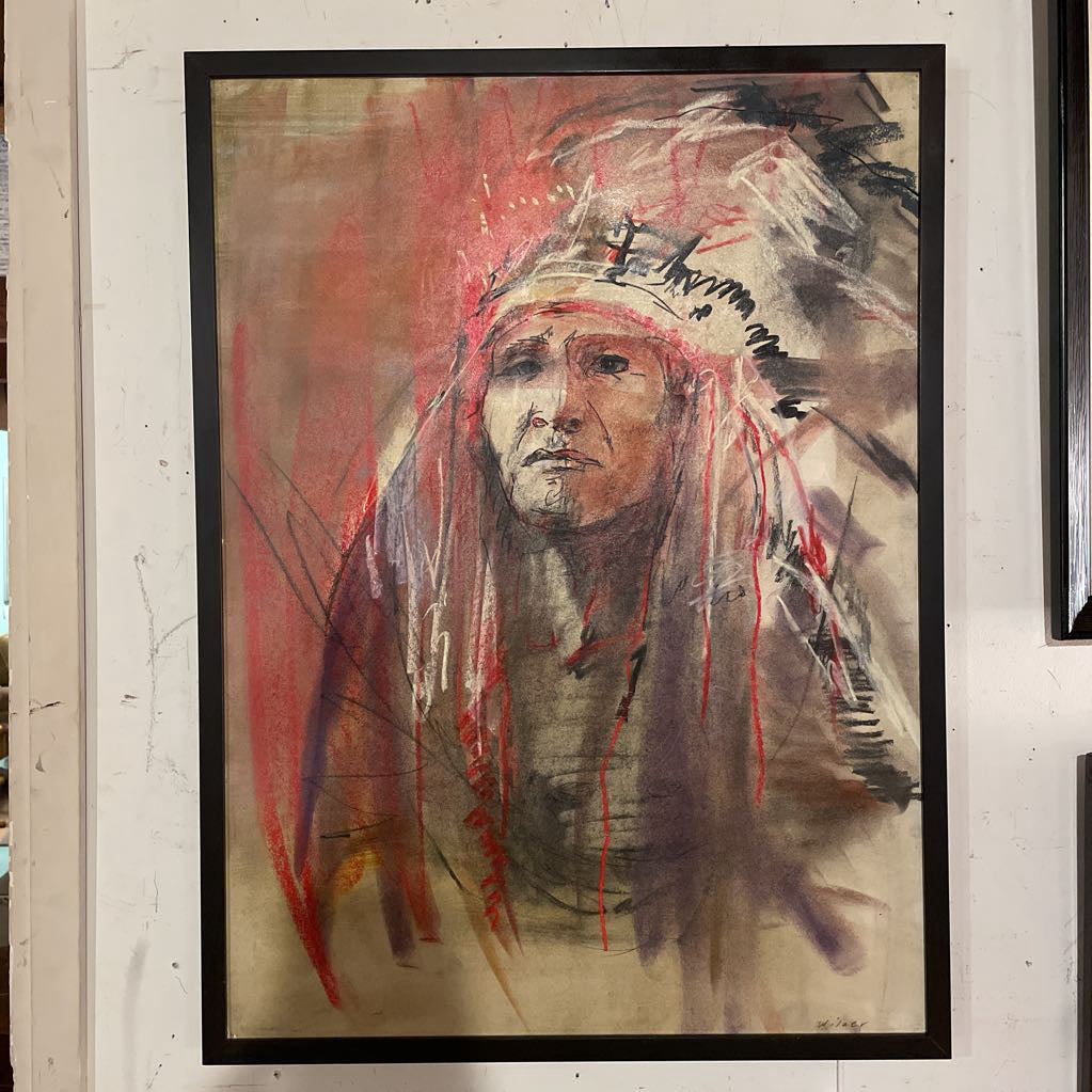 Pastel of Chief by Amanda Wilmer
