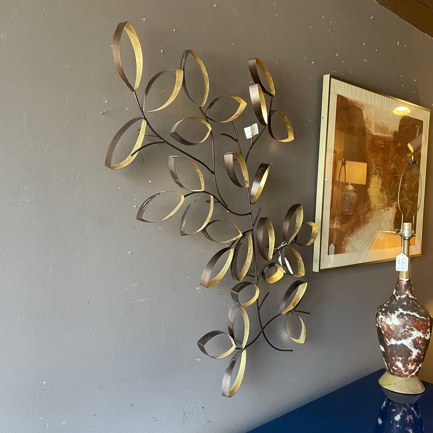 Metal Leaves Wall Art