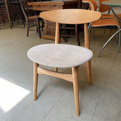 Blonde Curved Back Dining Chairs