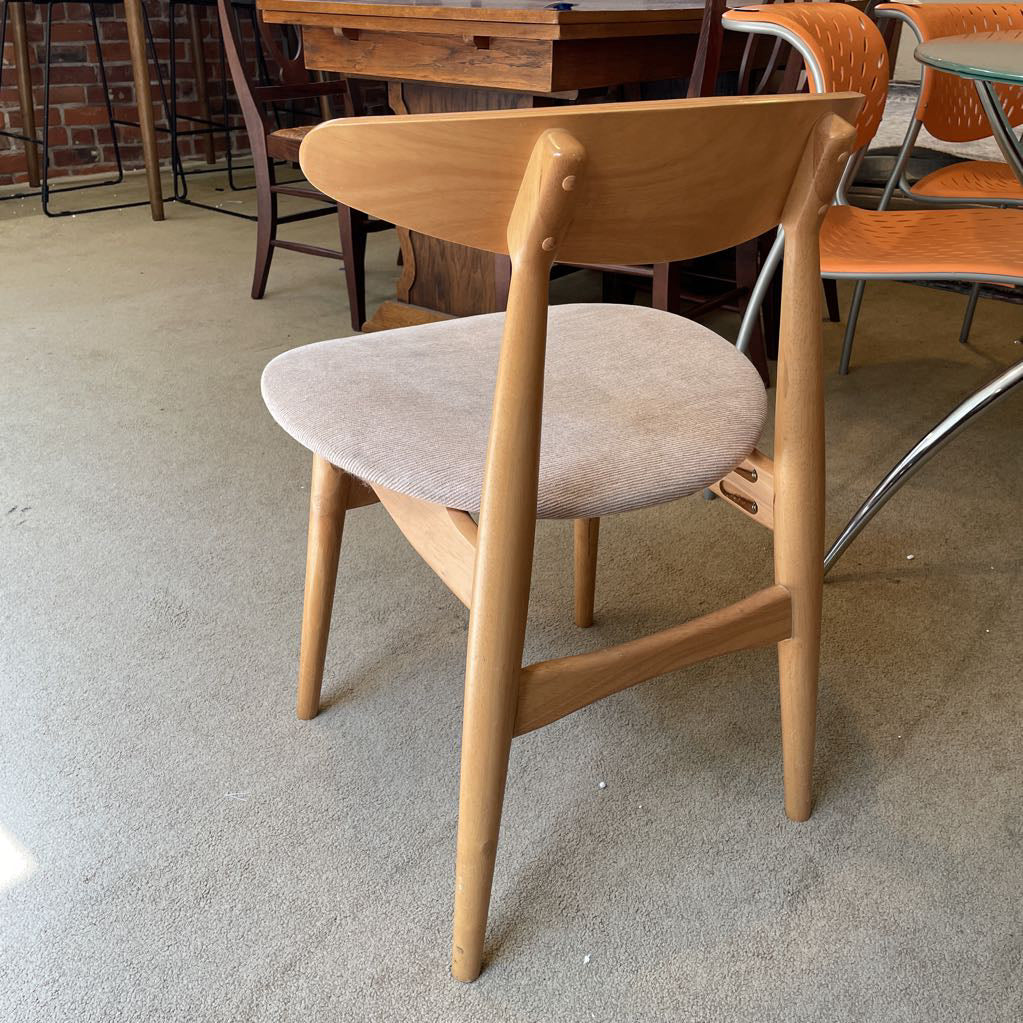 Blonde Curved Back Dining Chairs