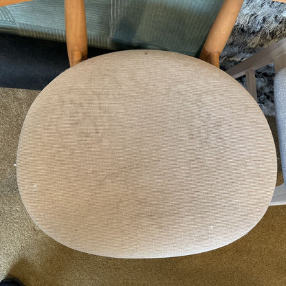 Blonde Curved Back Dining Chairs