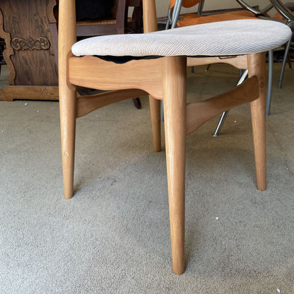 Blonde Curved Back Dining Chairs