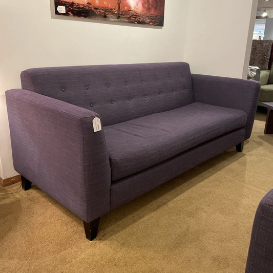 Sunkissed Indigo Textured Button Back Sofa U SOFAS