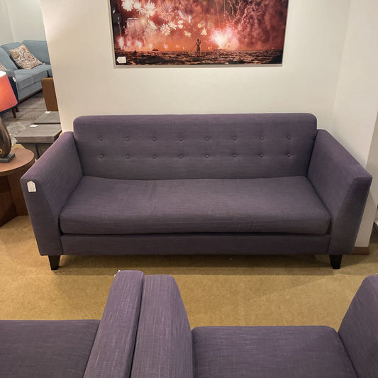 Sunkissed Indigo Textured Button Back Sofa U SOFAS