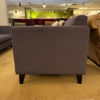Sunkissed Indigo Textured Button Back Armchair U ACCENT CHAIRS