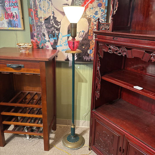 Cranberry Glass Floor Lamp LAMPS