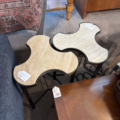 Nesting Stone Top Side Table C SIDE TABLES