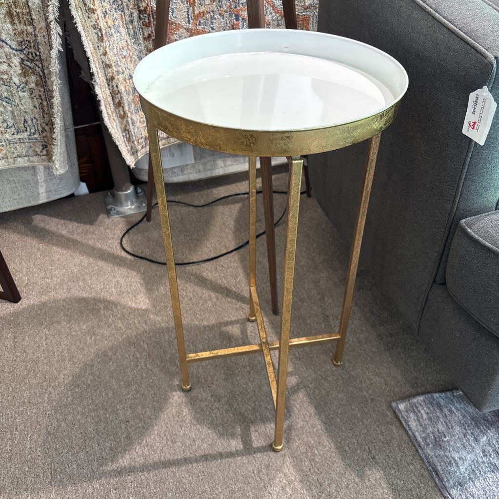 Antique Brass Side Table C SIDE TABLES