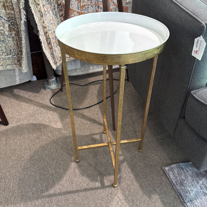 Antique Brass Side Table C SIDE TABLES