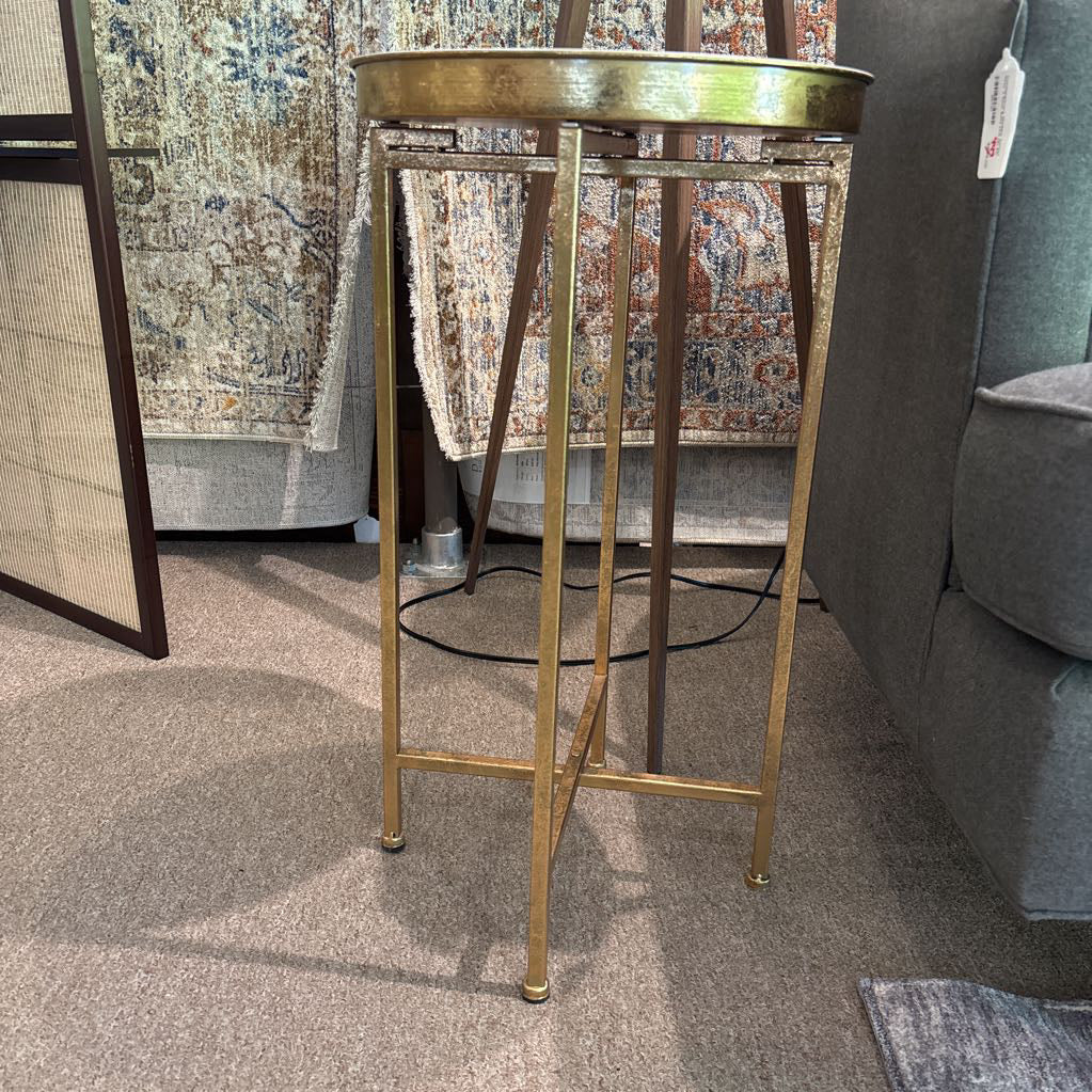 Antique Brass Side Table C SIDE TABLES