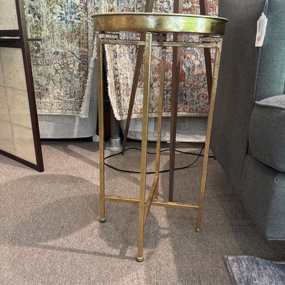 Antique Brass Side Table C SIDE TABLES