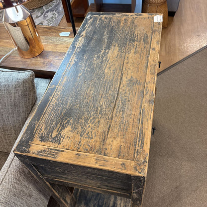 Distressed Two-Drawer Console