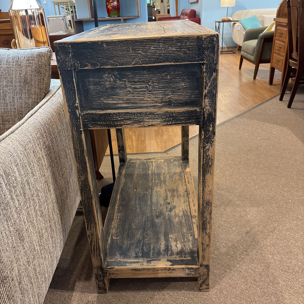 Distressed Two-Drawer Console