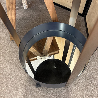 Round Wheeled Bar Cart
