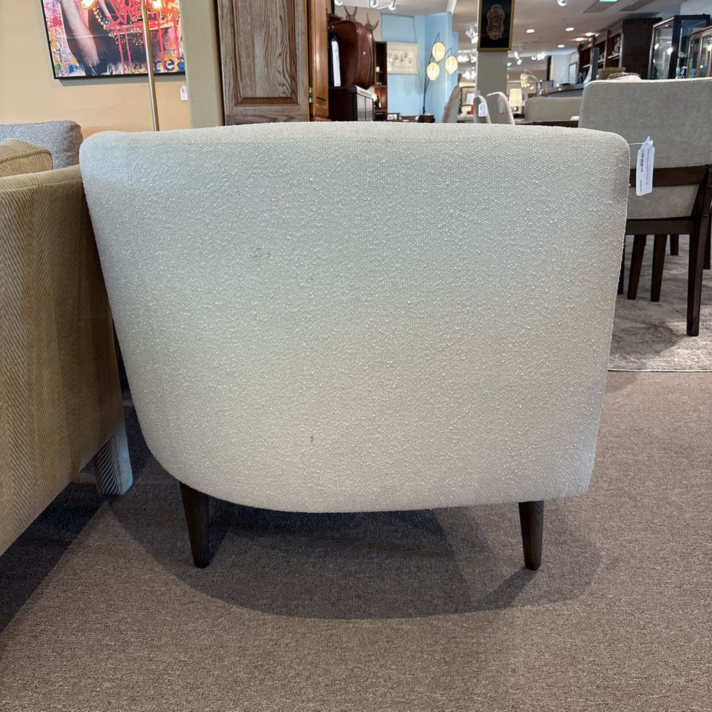 MCM White Cotton Chaise