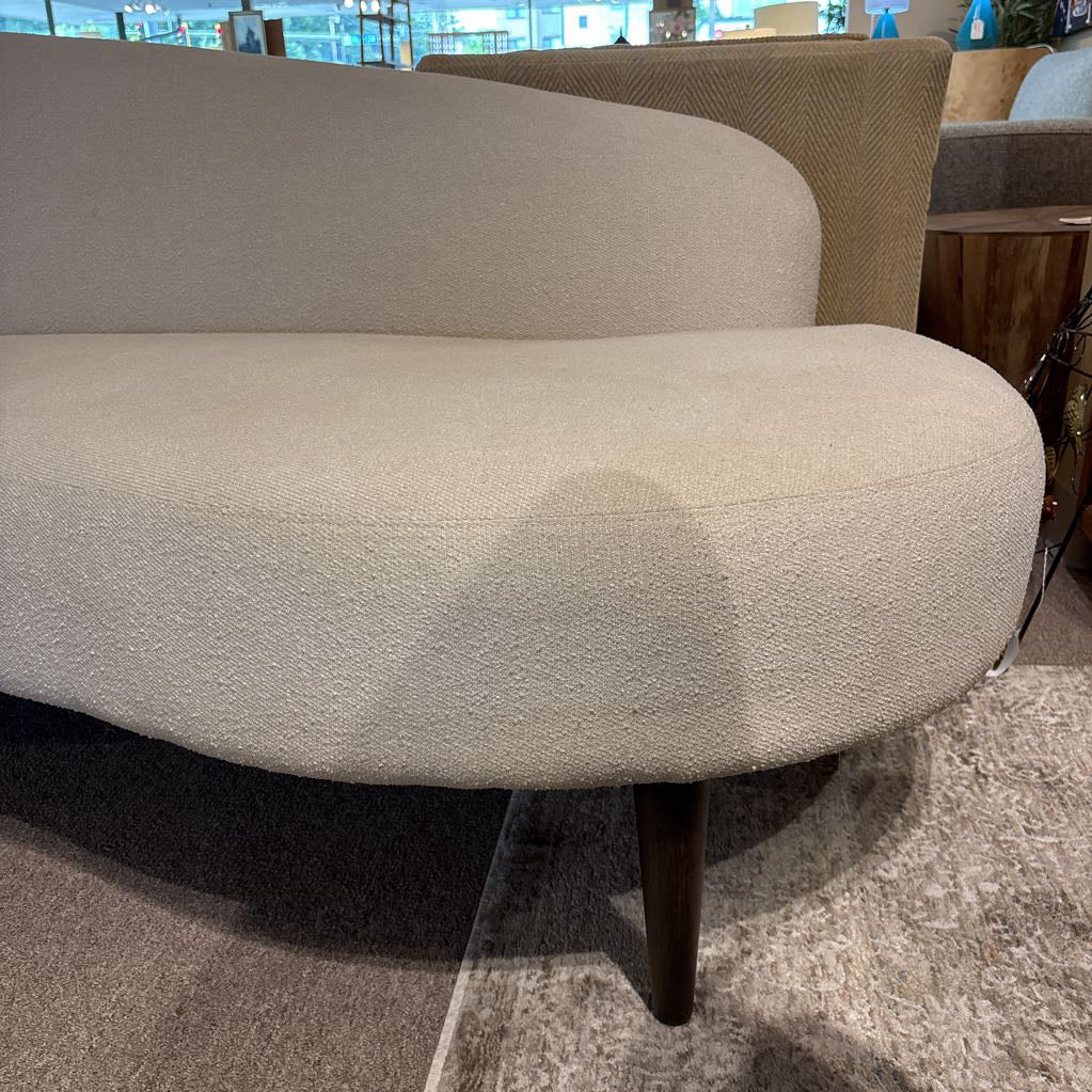 MCM White Cotton Chaise