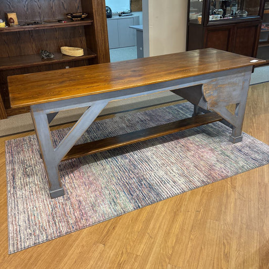Large Rustic Work Desk w/ Drawer C DESKS