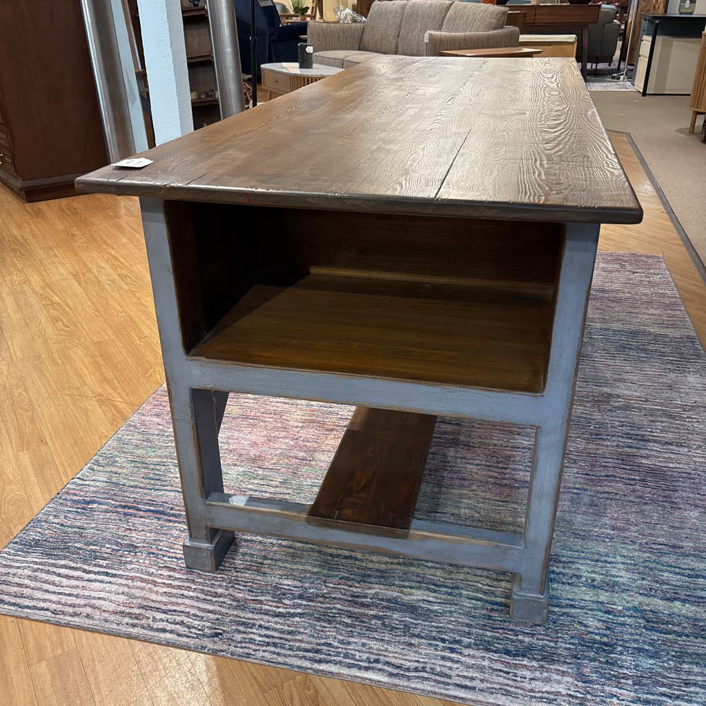 Large Rustic Work Desk w/ Drawer