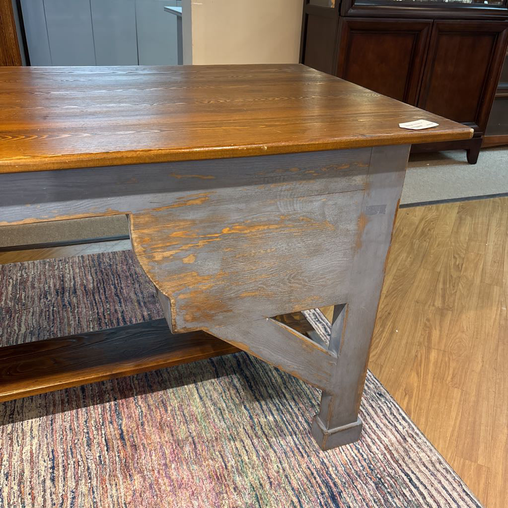 Large Rustic Work Desk w/ Drawer
