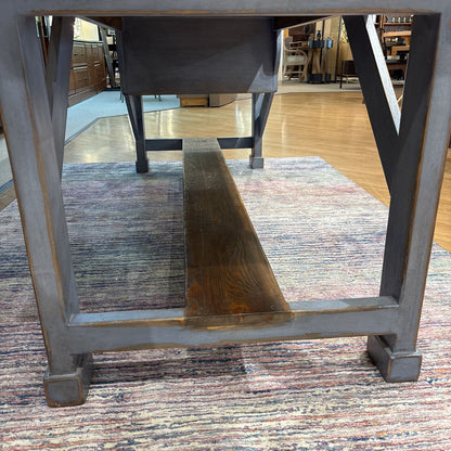 Large Rustic Work Desk w/ Drawer