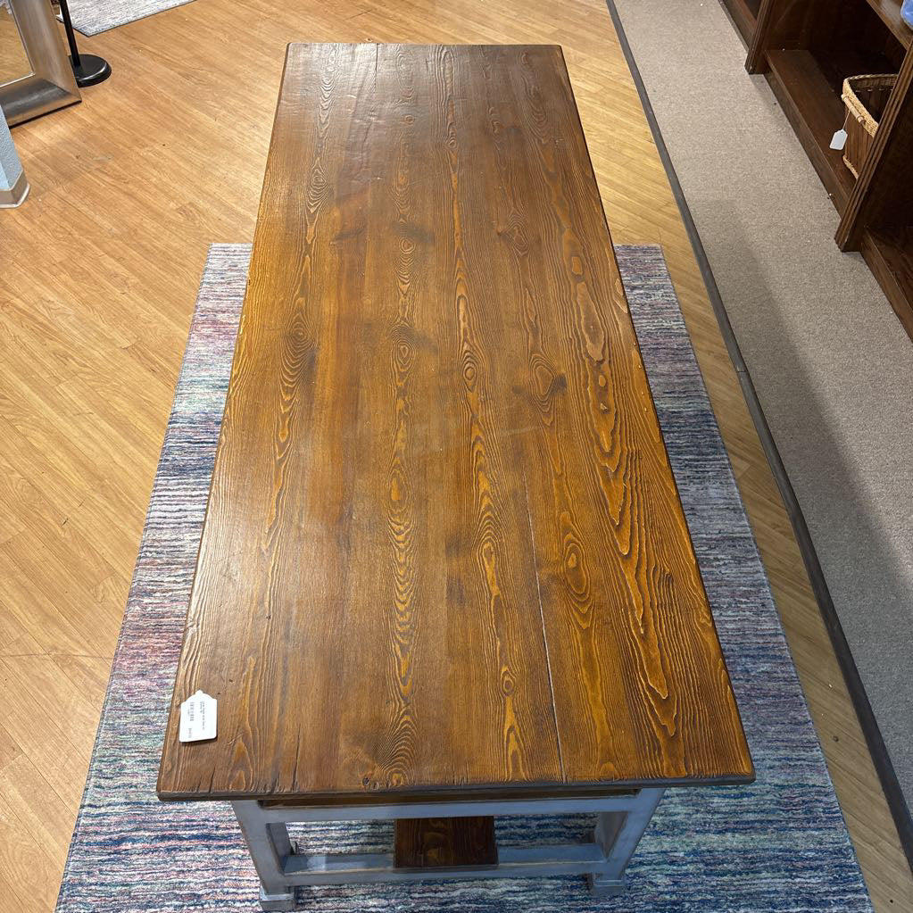 Large Rustic Work Desk w/ Drawer