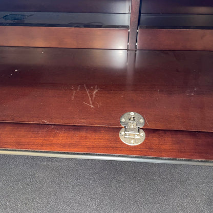 BDI Smoked Glass & Wood 2 Door Media Console C MEDIA STANDS