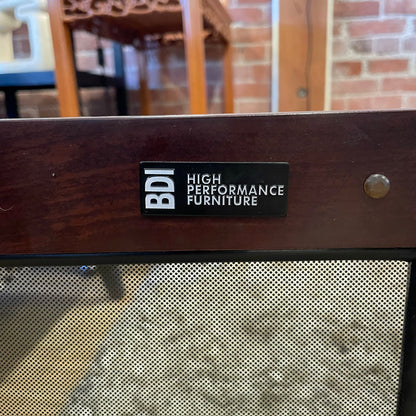 BDI Smoked Glass & Wood 2 Door Media Console C MEDIA STANDS