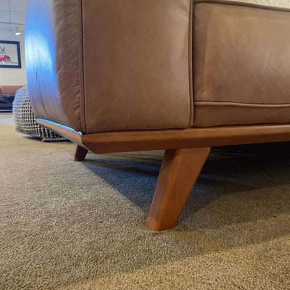 Odense Caramel Leather Sofa U SOFAS