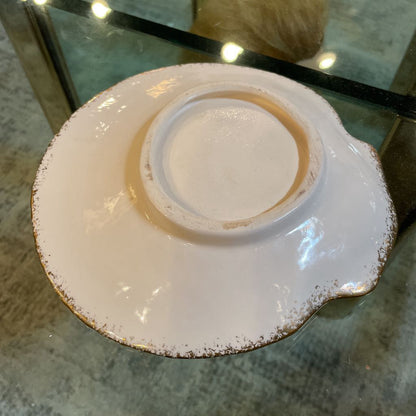 Gold & White Shell Plate