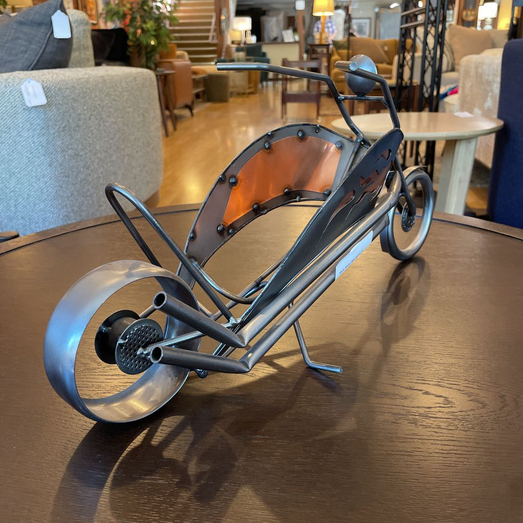 Metal Motor Bike Decor
