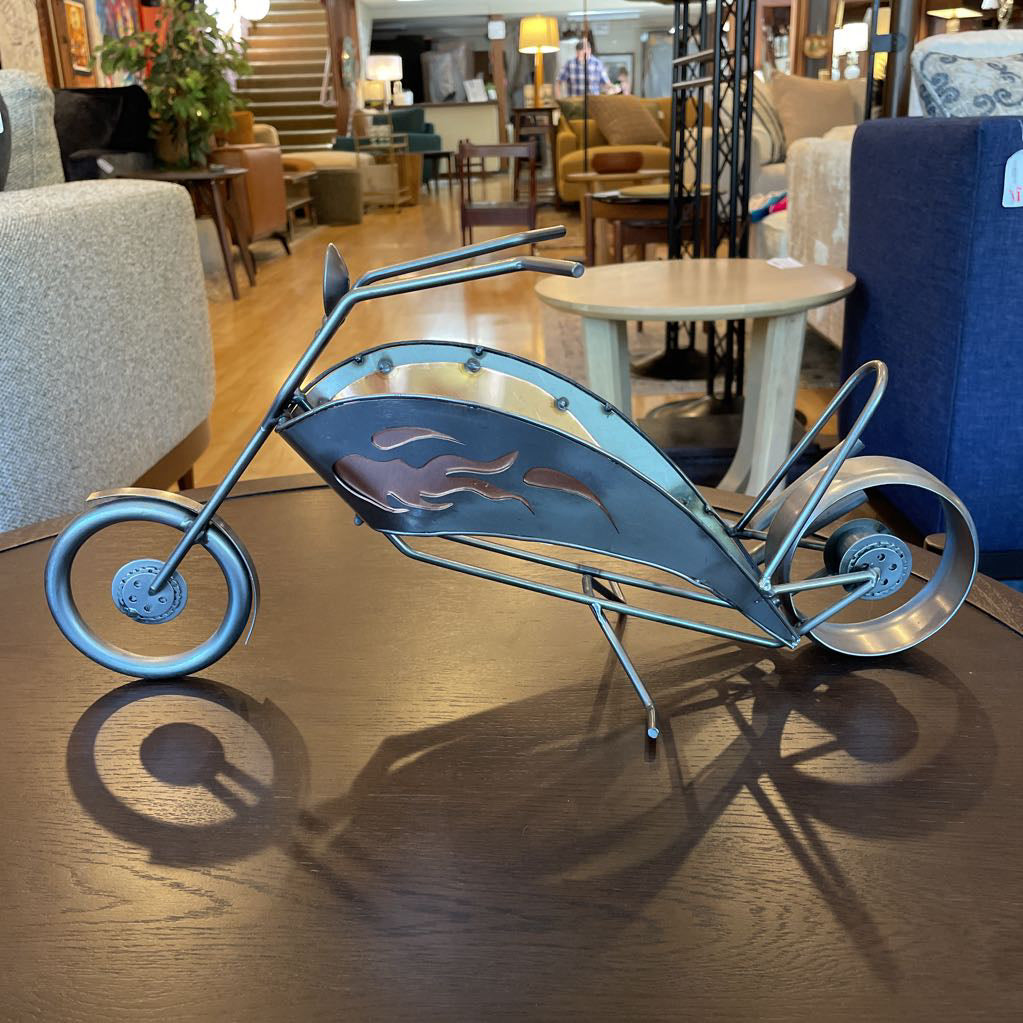 Metal Motor Bike Decor