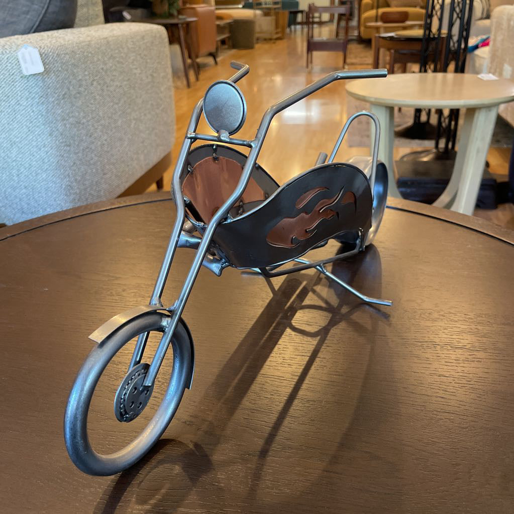 Metal Motor Bike Decor