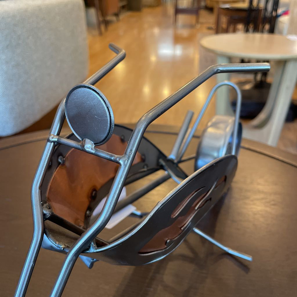 Metal Motor Bike Decor
