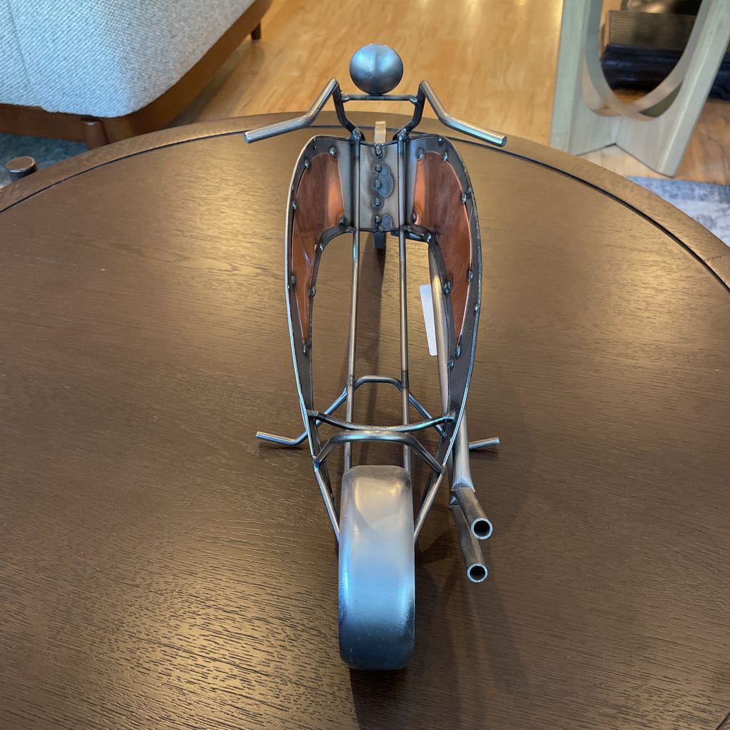 Metal Motor Bike Decor