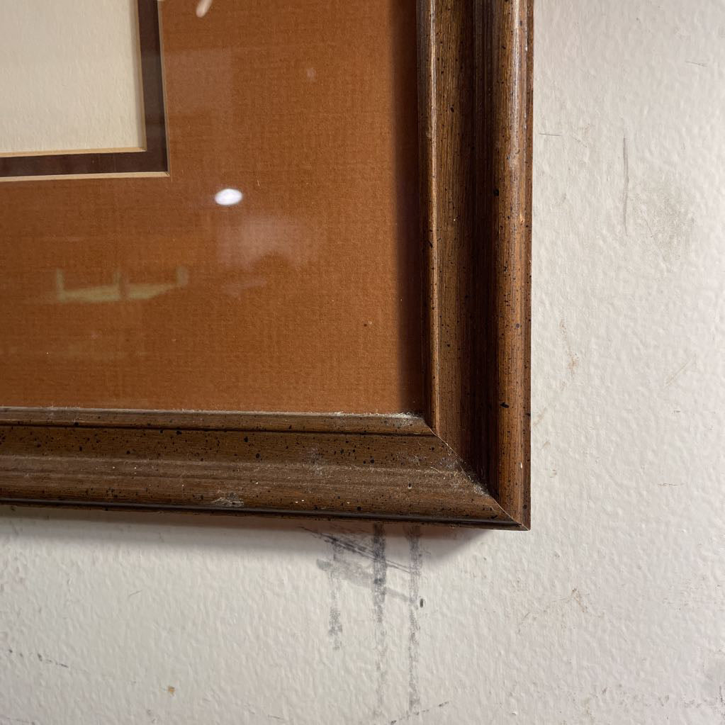 2 Giraffes Framed Art